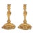 Pair of Louis XV Style Gilt Bronze Candle Sticks For Sale