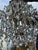 Hollywood Regency Art Deco Basket Chandelier in Brass & Crystal Ceiling Lamp For Sale - Image 17 of 18