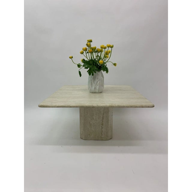 Mid-Century Travertine Coffee Table, 1970s For Sale - Image 3 of 9