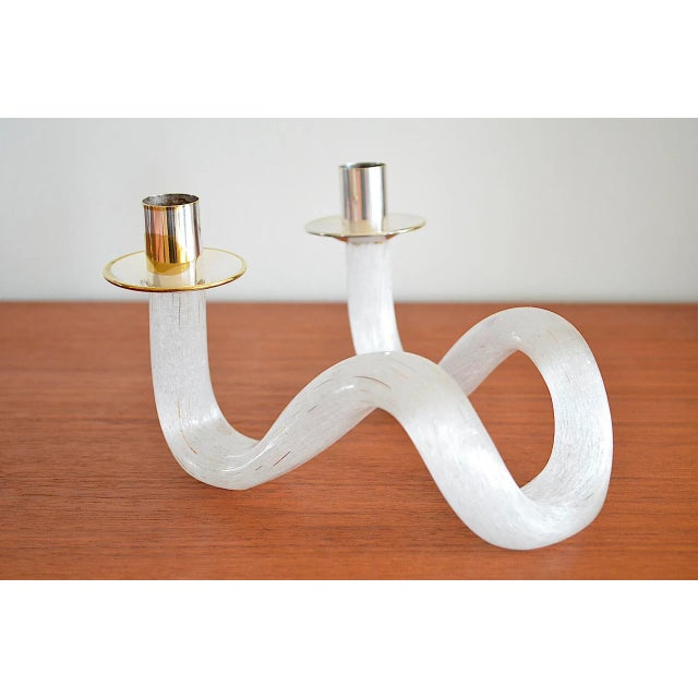 Murano Glass Snake Candlesticks, 1960s, Set of 2 For Sale - Image 10 of 12