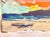 2020s Modern Beach Scene “Rosie’s Beach”, Ca. Original Acrylic C. Carrillo For Sale - Image 5 of 7