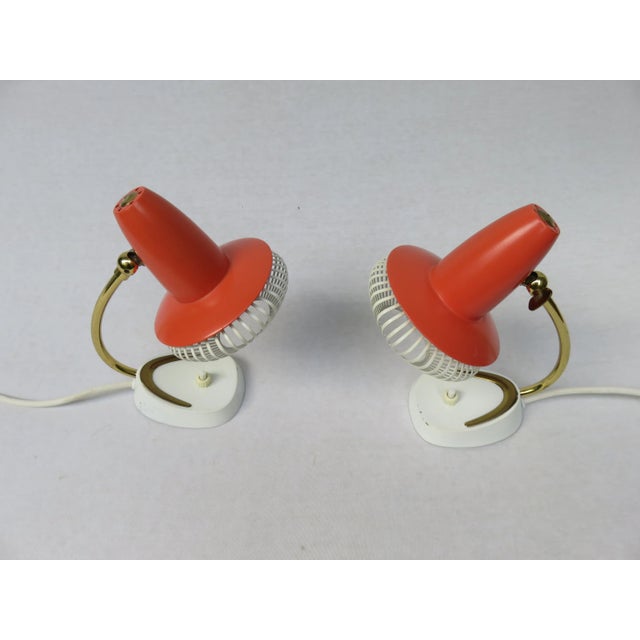 1950s German Bedside Table Lamps, 1950s, Set of 2 For Sale - Image 5 of 14