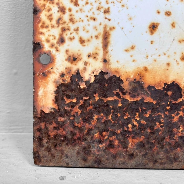 Blue Shōwa Era Lipovitan D Advertising Sign in Metal, Japan, 1970s For Sale - Image 8 of 11