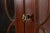 Brown Baker Furniture Style Georgian Banded Mahogany Breakfront Bookcase Cabinet With Drop Front Secretary Desk For Sale - Image 8 of 15