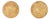 Vintage Portuguese 19k Yellow Gold Textured Small Stud Earrings Buttons, Pair For Sale
