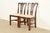 English Baker Furniture Style Georgian Carved Mahogany Side Chairs or Dining Chairs, Pair For Sale - Image 3 of 13