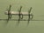 Chrome Cloakroom Coat Rack with 3 Double Swan Neck Hooks, 1960 For Sale - Image 6 of 8