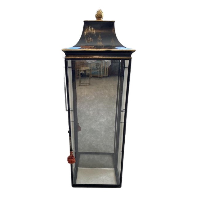 Late 20th Century Italian Pagoda Style Vitrine For Sale