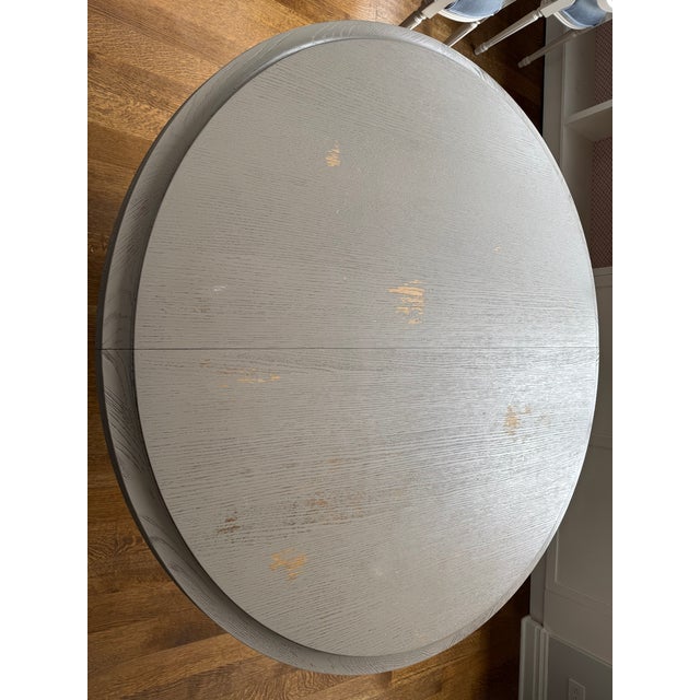 Hooker Furniture Attributed Hooker Furniture Dining Room Reverie Round Dining Table With Leaf and Custom-Made Protective Pads For Sale - Image 4 of 10