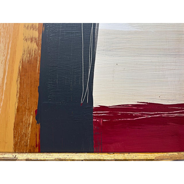 2020s “Romantic” Abstract Art in Antique Frame, Transitional Living Room Art by JTS For Sale - Image 5 of 9