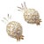 Verdura Vintage Pineapple Diamond Platinum & Yellow Gold Earrings, Pair For Sale - Image 11 of 14
