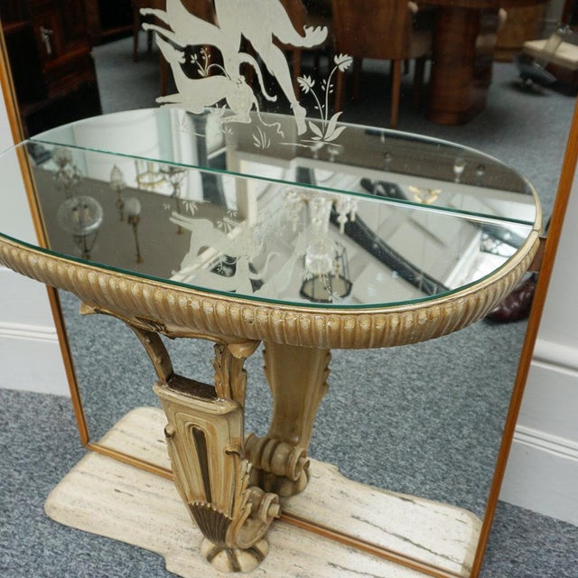 Art Deco Mirrored Console from Fontana Arte, 1930s For Sale - Image 3 of 15