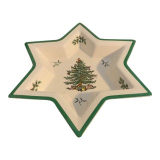 Spode Christmas Tree Star-Shaped Serving Dish For Sale