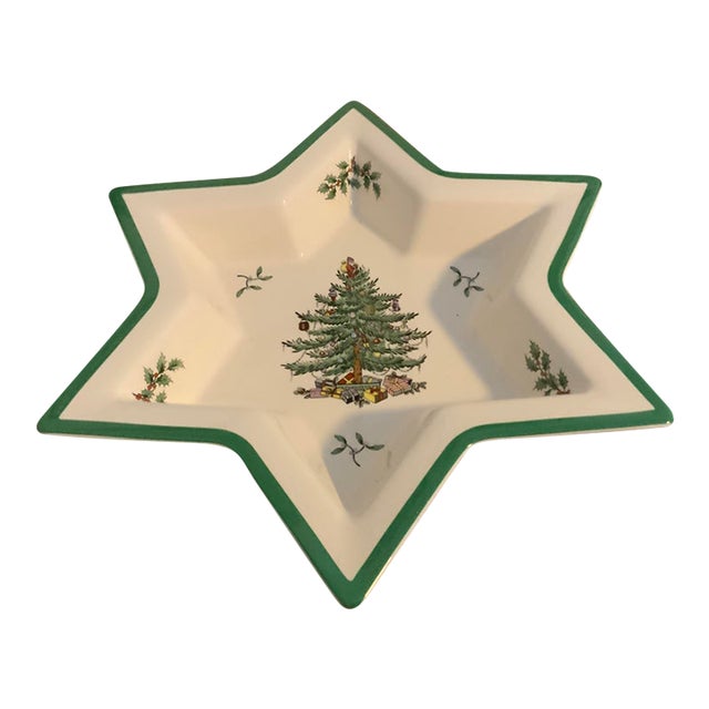Spode Christmas Tree Star-Shaped Serving Dish For Sale