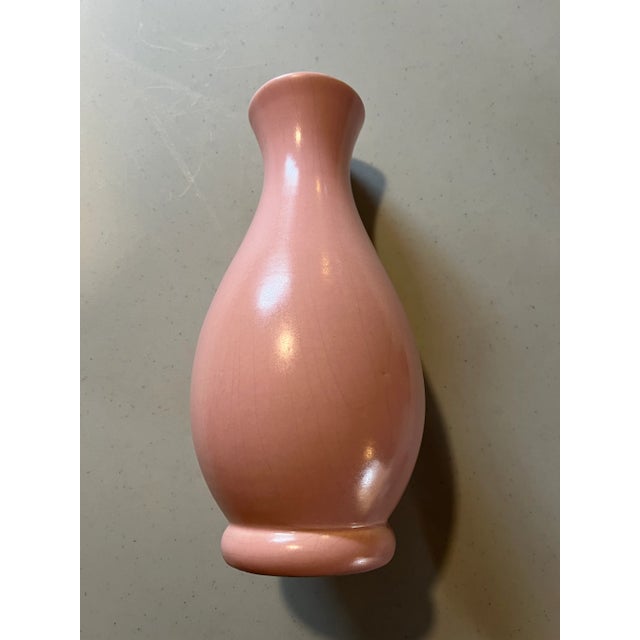 Pottery Pale Pink Royal Haeger Vase For Sale - Image 6 of 12