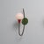 Elegant Italian wall sconce from the 1950s, showcasing a refined Mid-Century Modern design with strong modernist...