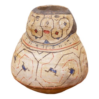 Original Multicolor Peruvian Shipibo Vessel For Sale