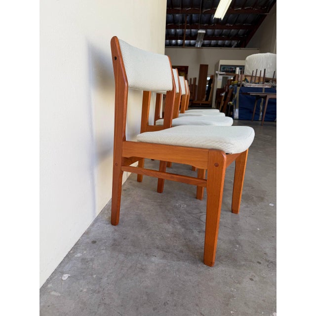 Set of 4 Mid Century Danish Teak Dining Chairs – Scandinavian Modern Chairs 1960s For Sale - Image 9 of 10