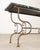 French Belle Époque Steel Marble Bronze Pâtisserie Table Console For Sale - Image 15 of 18