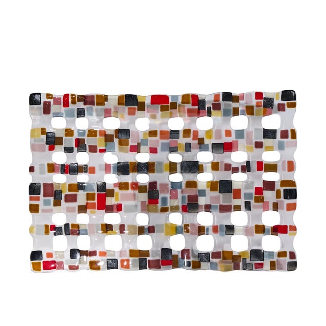 Renato Foti Large Fused Art Glass Tray For Sale In Chicago - Image 6 of 8
