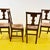 Brown Wooden Chairs with Straw Seat, Set of 4 For Sale - Image 8 of 9