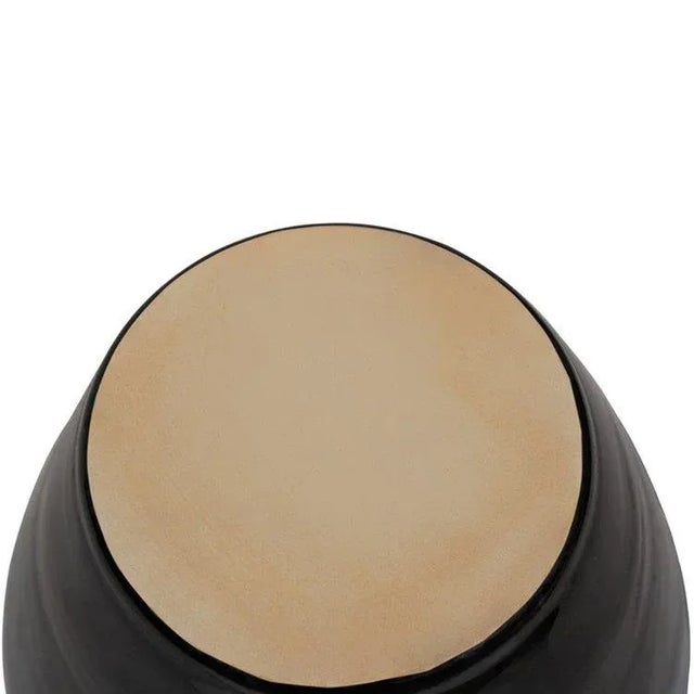 Vintage Italian Signed Drip Swirl Glaze Ceramic Pottery Vase For Sale - Image 4 of 5