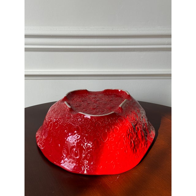 Vintage Italian Ceramic Strawberry Serving Bowl For Sale - Image 12 of 15