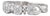 0.27ctw Diamond Flower Clusters Ring 14k White Gold Size 6 Stackable Bridal For Sale