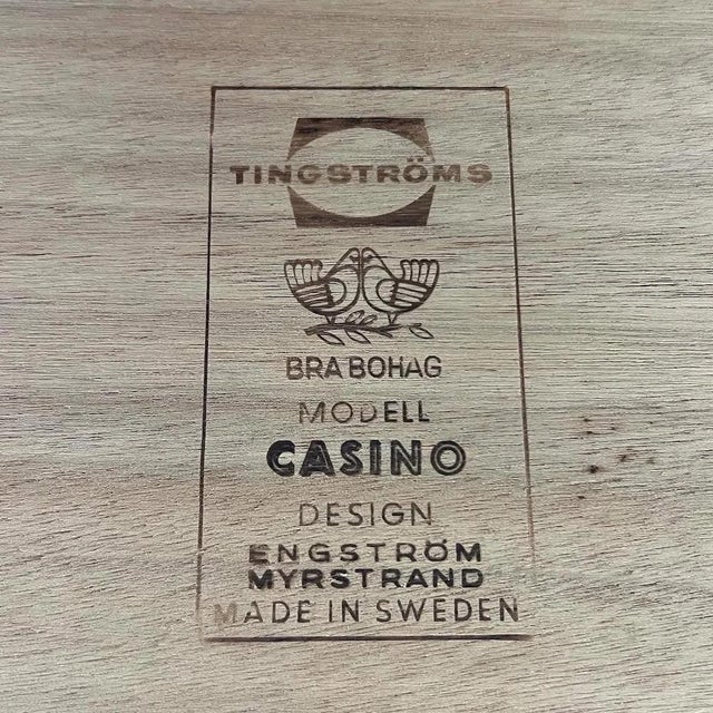 Swedish Model Casino Tables by Engström & Myrstrand for Tingströms, Pair For Sale - Image 9 of 9