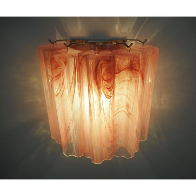 ORIGINAL MURANO GLASS AVAILABLE IN OTHER COLORS MAKE IT THE COLOR COMBINATION YOU LOVE Italian vintage pair of wall...