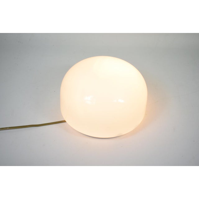 Ceiling Lamp in Milky Opal Glass, 1970s For Sale - Image 6 of 8