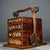 Chinese Vintage Chinese Huali Rosewood Inlaid "Magpie & Plum" Tiered Picnic Box With Dragon Handles For Sale - Image 3 of 9