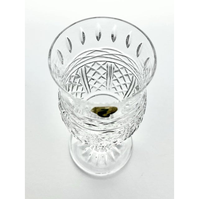 2000 - 2009 Waterford (Marquis) “Sheridan” Crystal Bulbous Flower Vase For Sale - Image 5 of 11