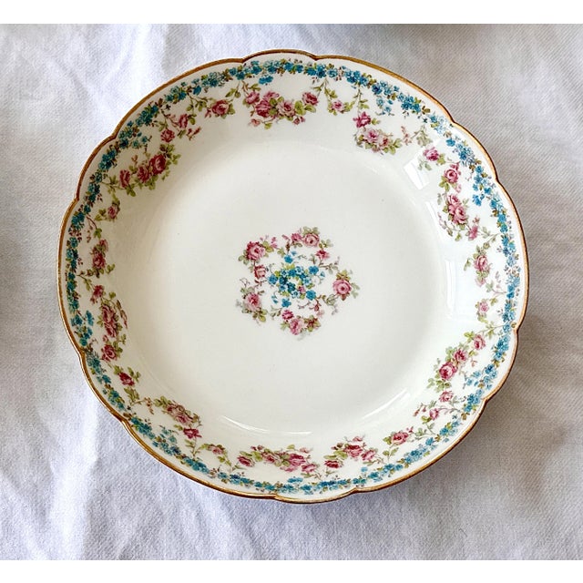 French Limoges Antique Porcelain Bowls - Set of 6 - 7.25" For Sale - Image 13 of 13