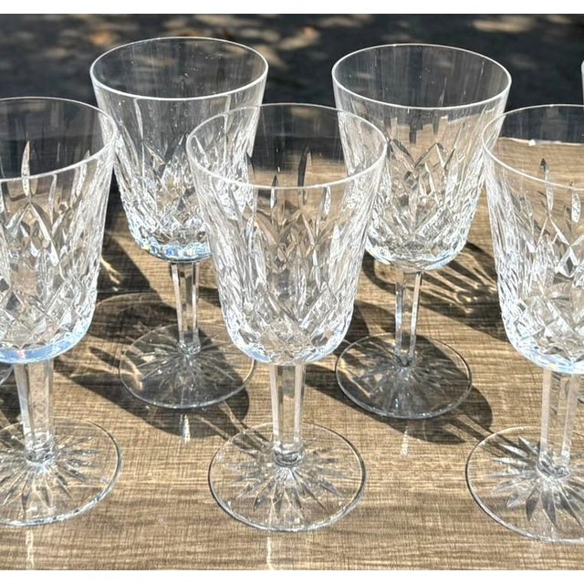 Beautiful set of 5 Waterford Crystal Lismore Water Goblets in Waterford’s iconic Lismore pattern. Introduced in 1952,...