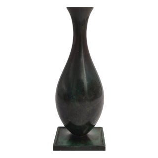 Swedish Grace Art Deco Vase in Bronze by Jacob Ängman for GAB, 1920s For Sale