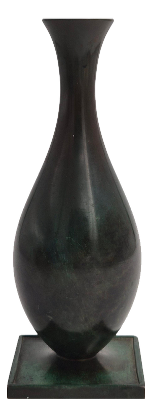 Swedish Grace Art Deco Vase in Bronze by Jacob Ängman for GAB, 1920s
