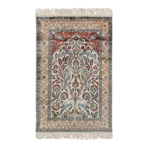 Rug & Kilim’s Persian Style Rug in Beige With Floral Pictorial Patterns