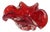 Mid-Century Modern Marano Red Glass Bowl For Sale