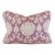 Designer P Kaufmann Waverly Ivory Lilac Purple Damask Leaves Scroll Pillow Cover For Sale