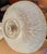 Vintage Frosted Glass Flush Mount Ceiling Light Shade With Prismatic Center – Etched Botanical Motif, 10” For Sale In Houston - Image 6 of 14