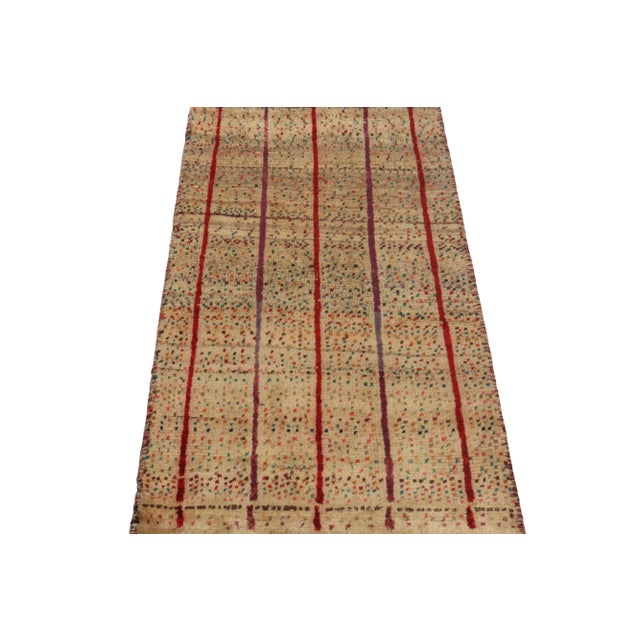 A vintage 2x3 Persian Gabbeh rug, from a grand entry to Rug & Kilim’s curation of rare tribal pieces. Hand-knotted in wool...