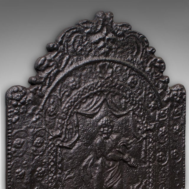 1900 - 1909 Antique Fire Back, English, Fireplace Reflector, Neoclassical Revival, Victorian For Sale - Image 5 of 8