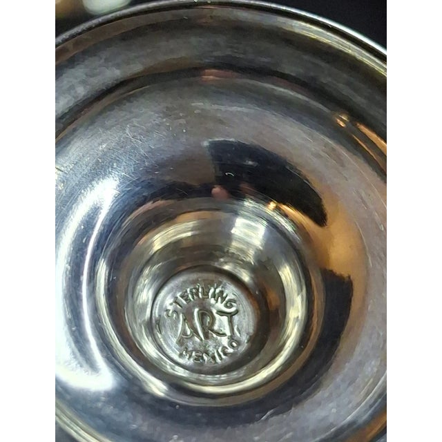 Vintage Mexican Sterling Silver Judaica Kiddush Cordial Cups Star of David Grapes Art Mexico 53g - Set of 5 For Sale - Image 13 of 18