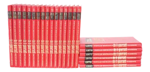 Collection Gilt Leather Bound Library Book Set - 22 Pieces