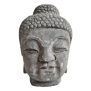 Vintage Asian Stone Buddha Head For Sale