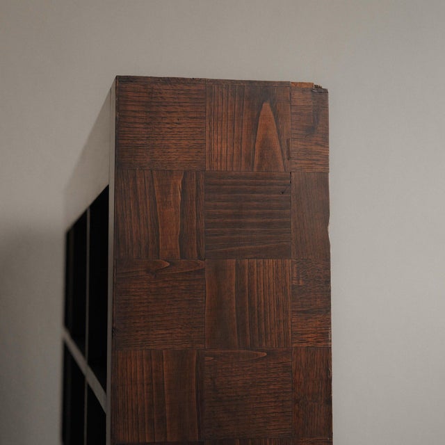 French Art Deco Oak Marquetry Cabinet, 1930 For Sale - Image 15 of 18