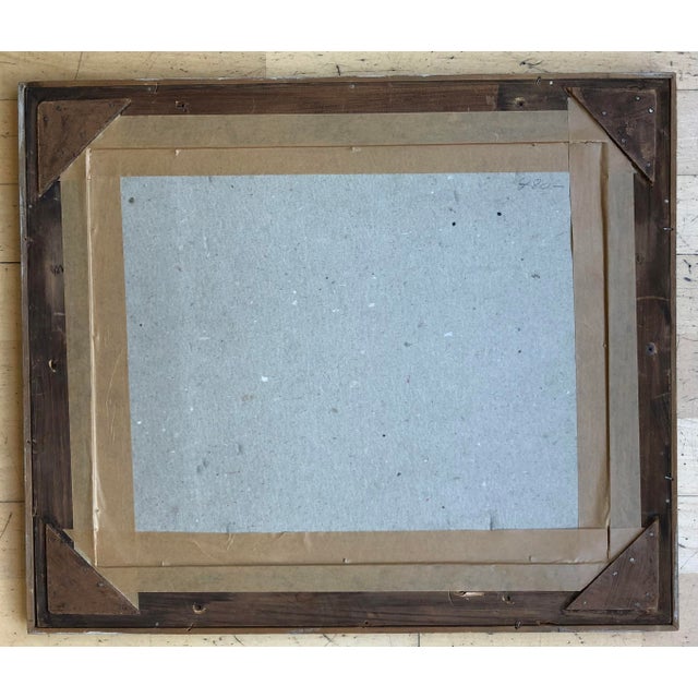 John Reitz, Composition géométrique, Pastel and Watercolor on Cardboard, Framed For Sale - Image 8 of 9