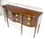 Heritage Furniture Federal Mahogany Brass Gallery Tapered Legs Serpentine Inlayed Sideboard MINT For Sale - Image 4 of 17