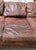 This fine Italian leather sofa is made by or probably a old " Restoration Hardware "sofa.This fine old sofa has minor wear...